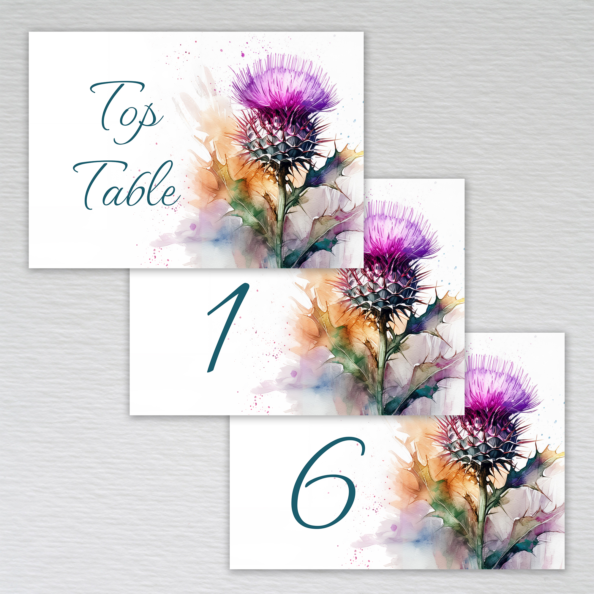 Scottish Wedding Invitations Reception Invites Save Date Evening RSVP Thistle - Picture 10 of 17