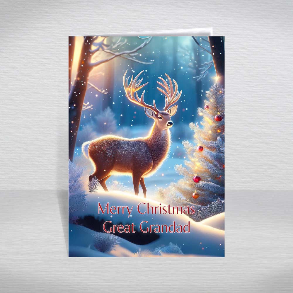 Christmas Card for All Relatives, Family, Special Friends A5 Reindeer Forest - Picture 12 of 62