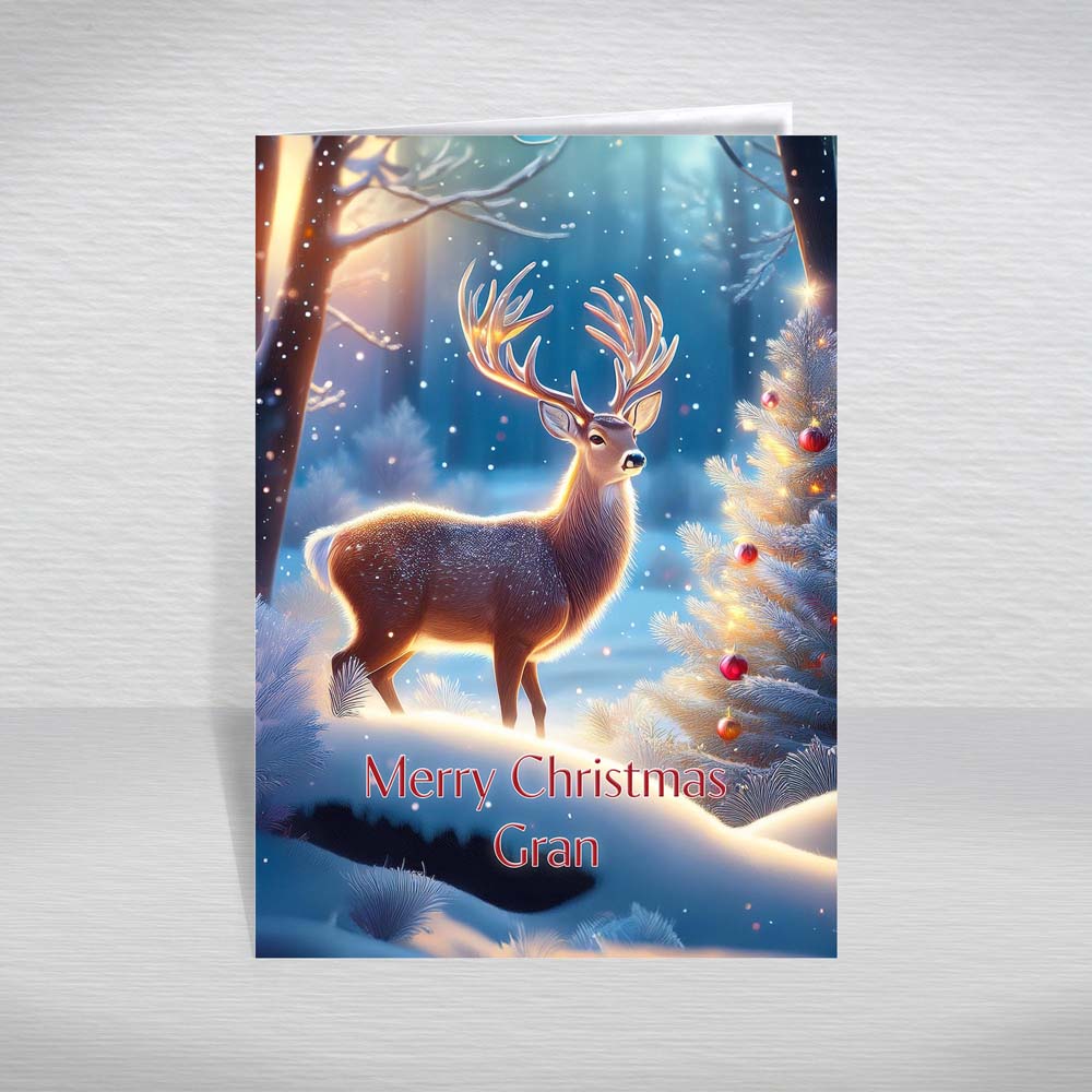 Christmas Card for All Relatives, Family, Special Friends A5 Reindeer Forest - Picture 18 of 62