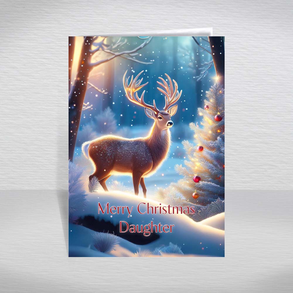 Christmas Card for All Relatives, Family, Special Friends A5 Reindeer Forest - Picture 30 of 62