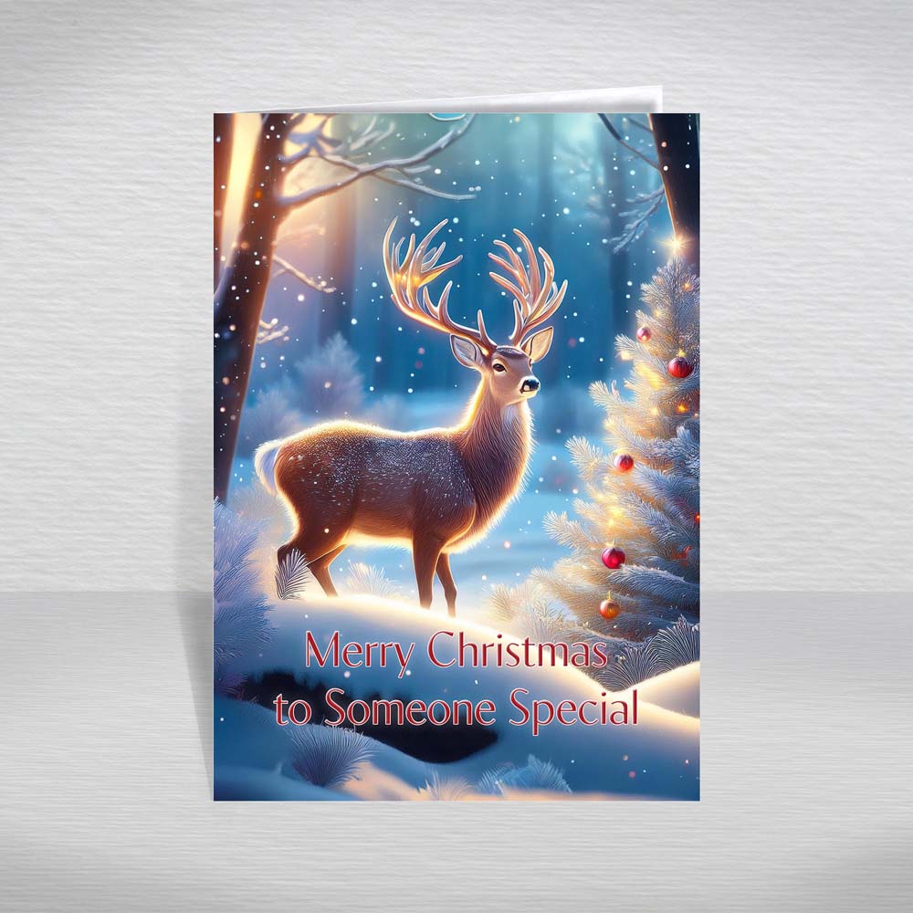 Christmas Card for All Relatives, Family, Special Friends A5 Reindeer Forest - Picture 43 of 62