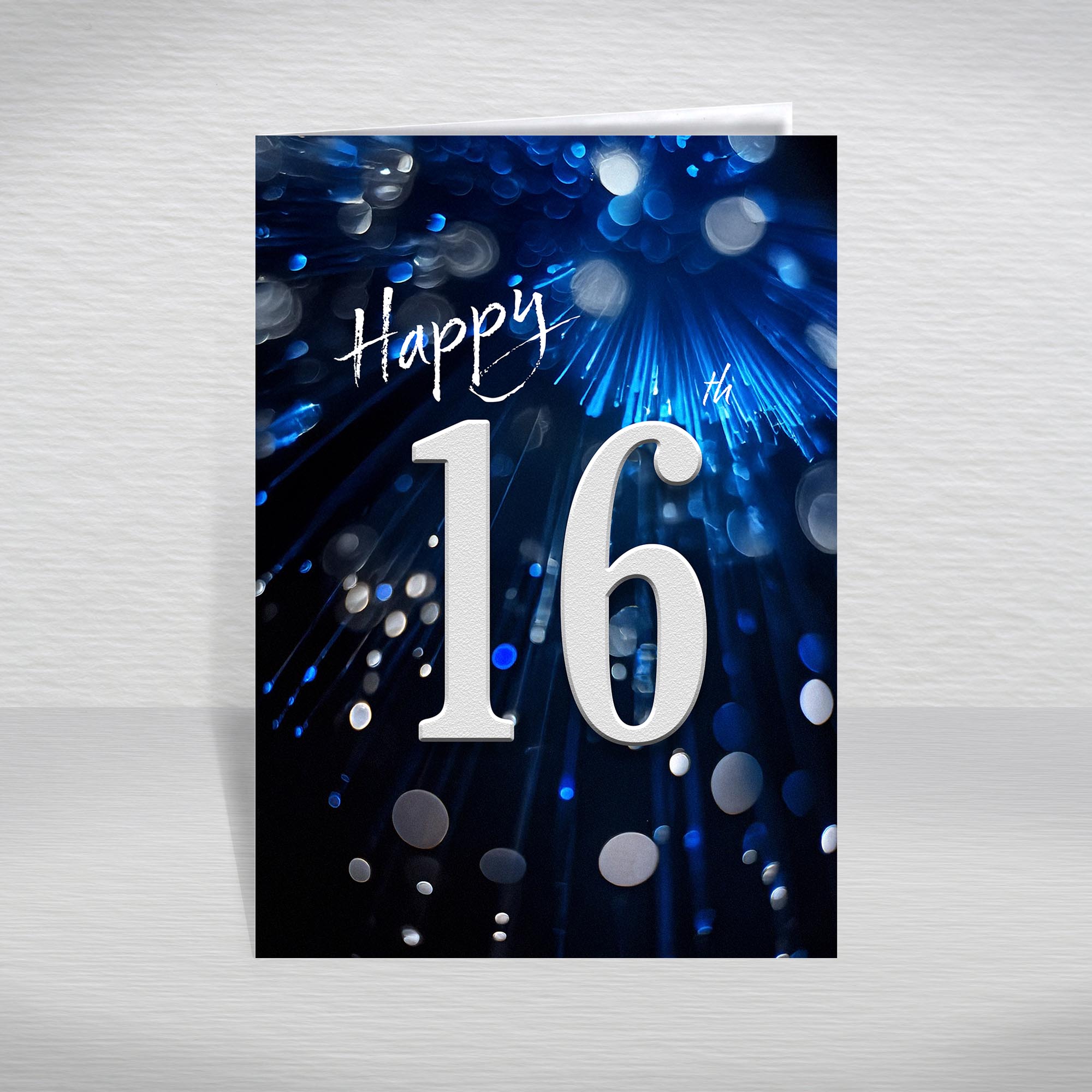 Happy Birthday Card for Men Ages 16-105 – Blue Silver A5 Male Adult Greeting - Picture 2 of 271