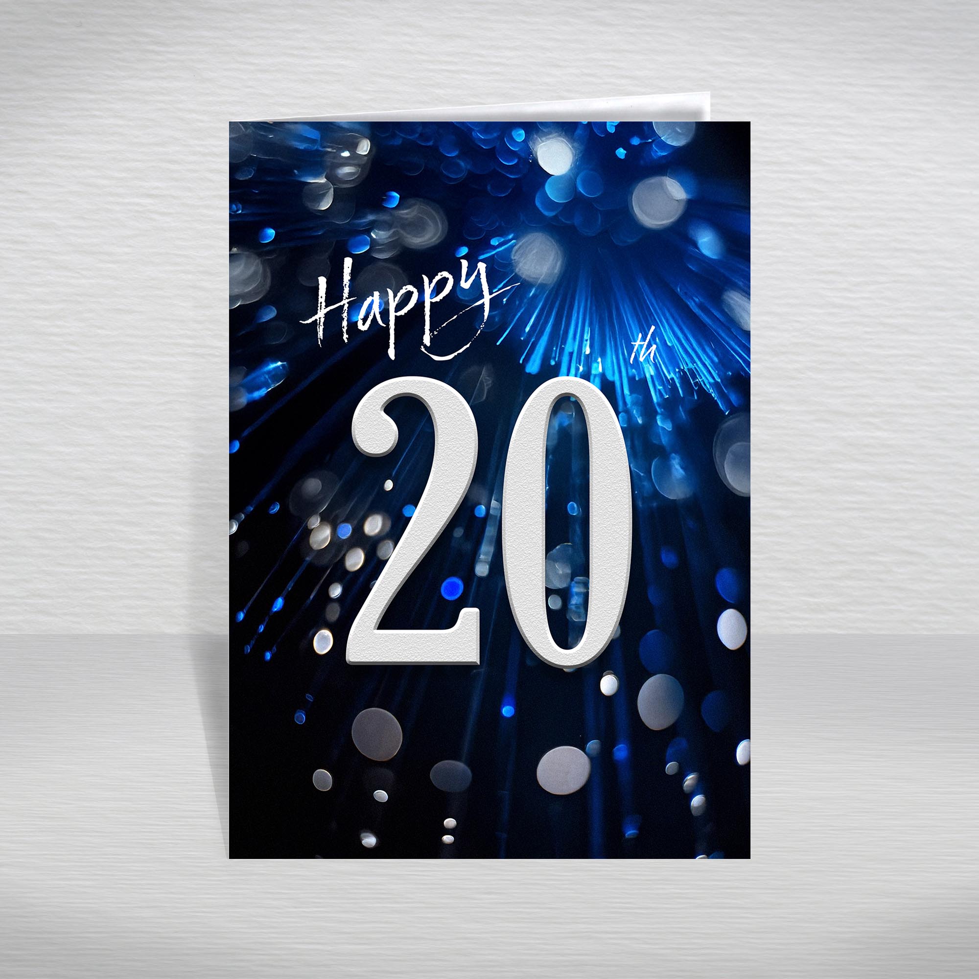 Happy Birthday Card for Men Ages 16-105 – Blue Silver A5 Male Adult Greeting - Picture 14 of 271