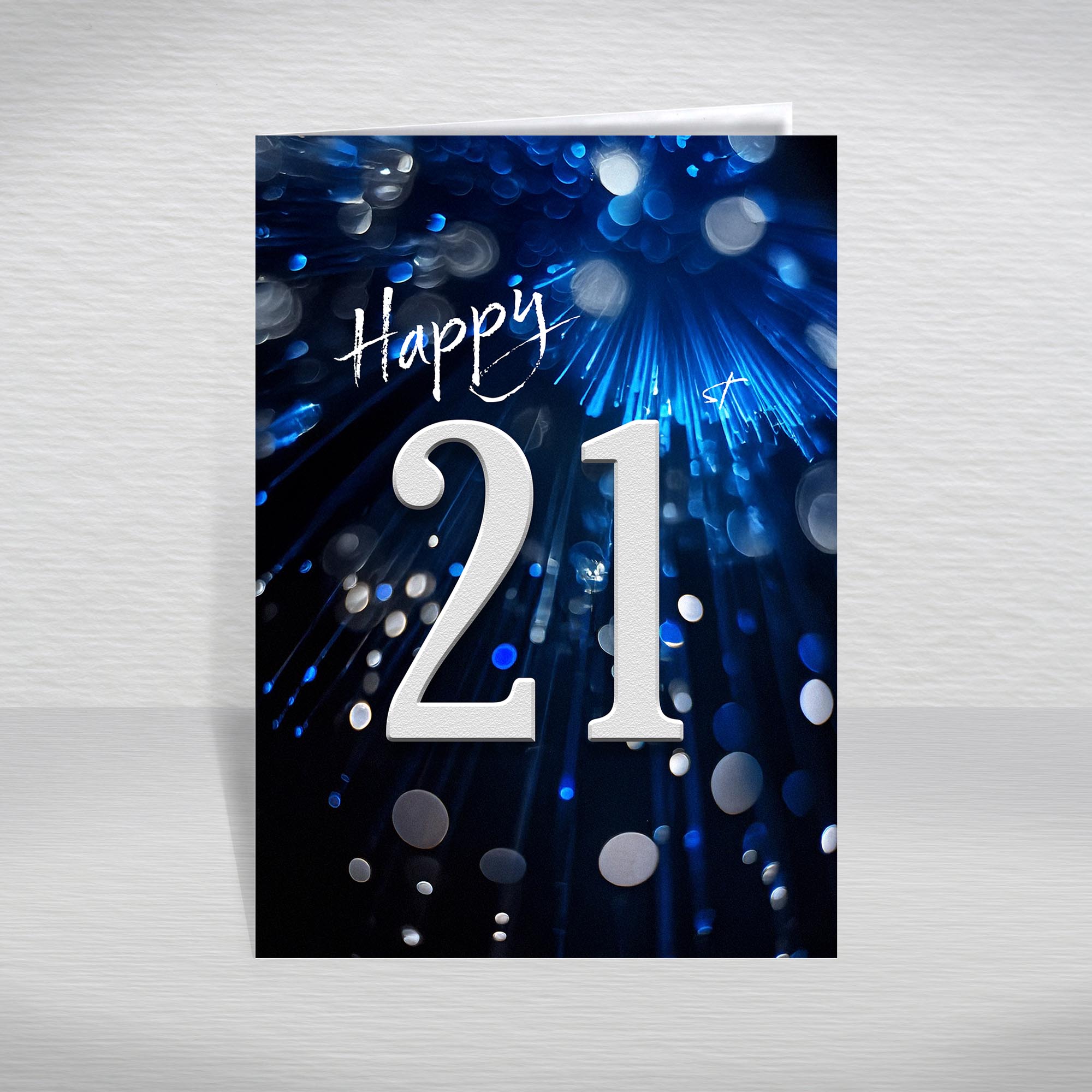 Happy Birthday Card for Men Ages 16-105 – Blue Silver A5 Male Adult Greeting - Picture 17 of 271