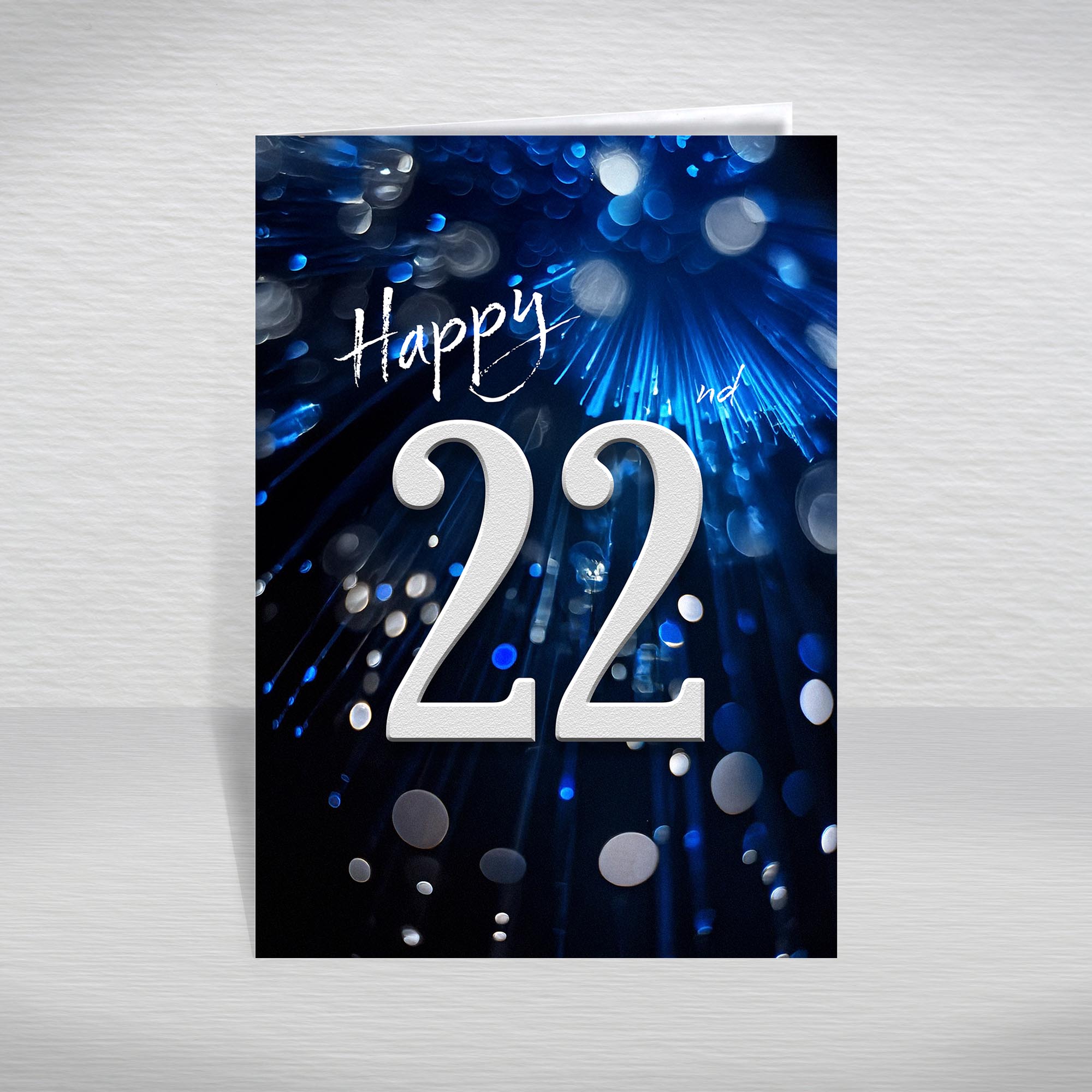 Happy Birthday Card for Men Ages 16-105 – Blue Silver A5 Male Adult Greeting - Picture 20 of 271