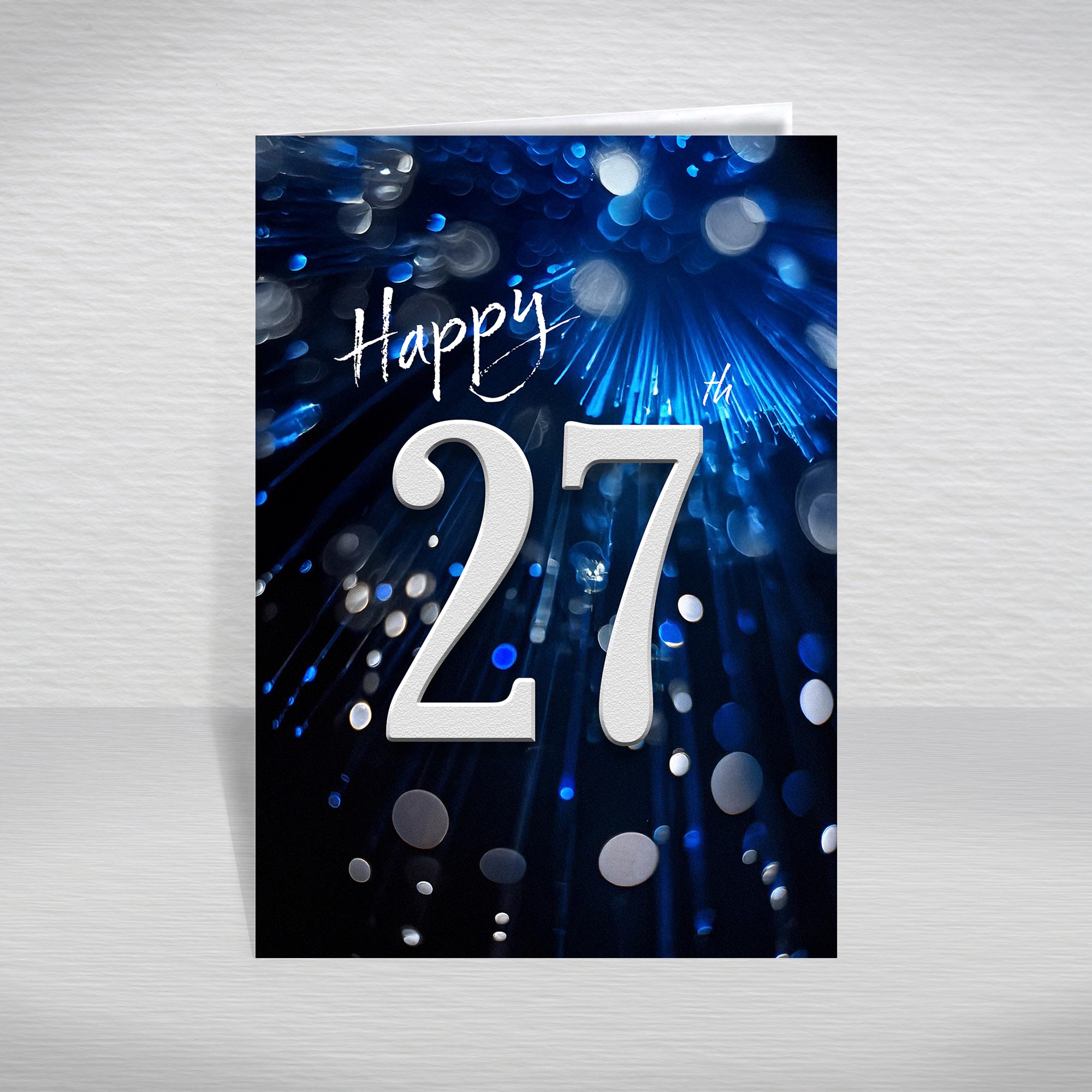 Happy Birthday Card for Men Ages 16-105 – Blue Silver A5 Male Adult Greeting - Picture 35 of 271