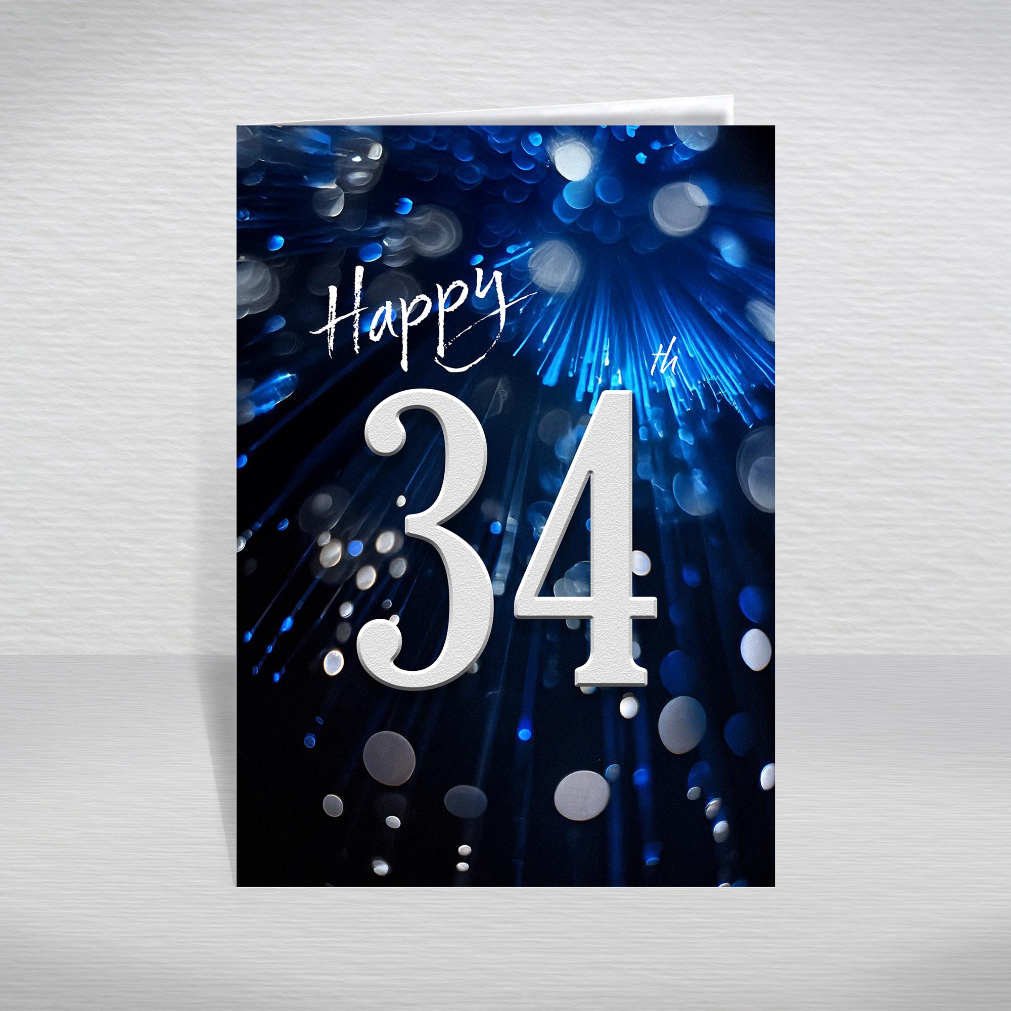 Happy Birthday Card for Men Ages 16-105 – Blue Silver A5 Male Adult Greeting - Picture 56 of 271