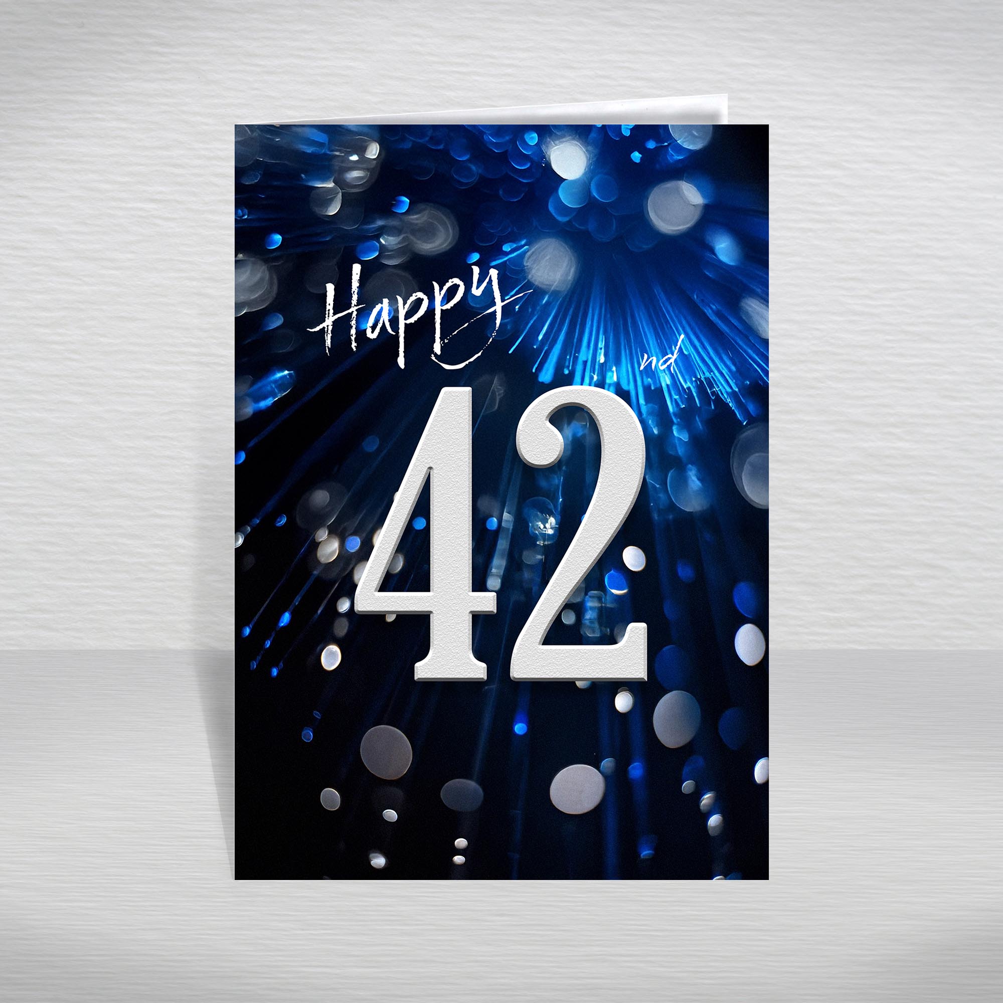 Happy Birthday Card for Men Ages 16-105 – Blue Silver A5 Male Adult Greeting - Picture 80 of 271