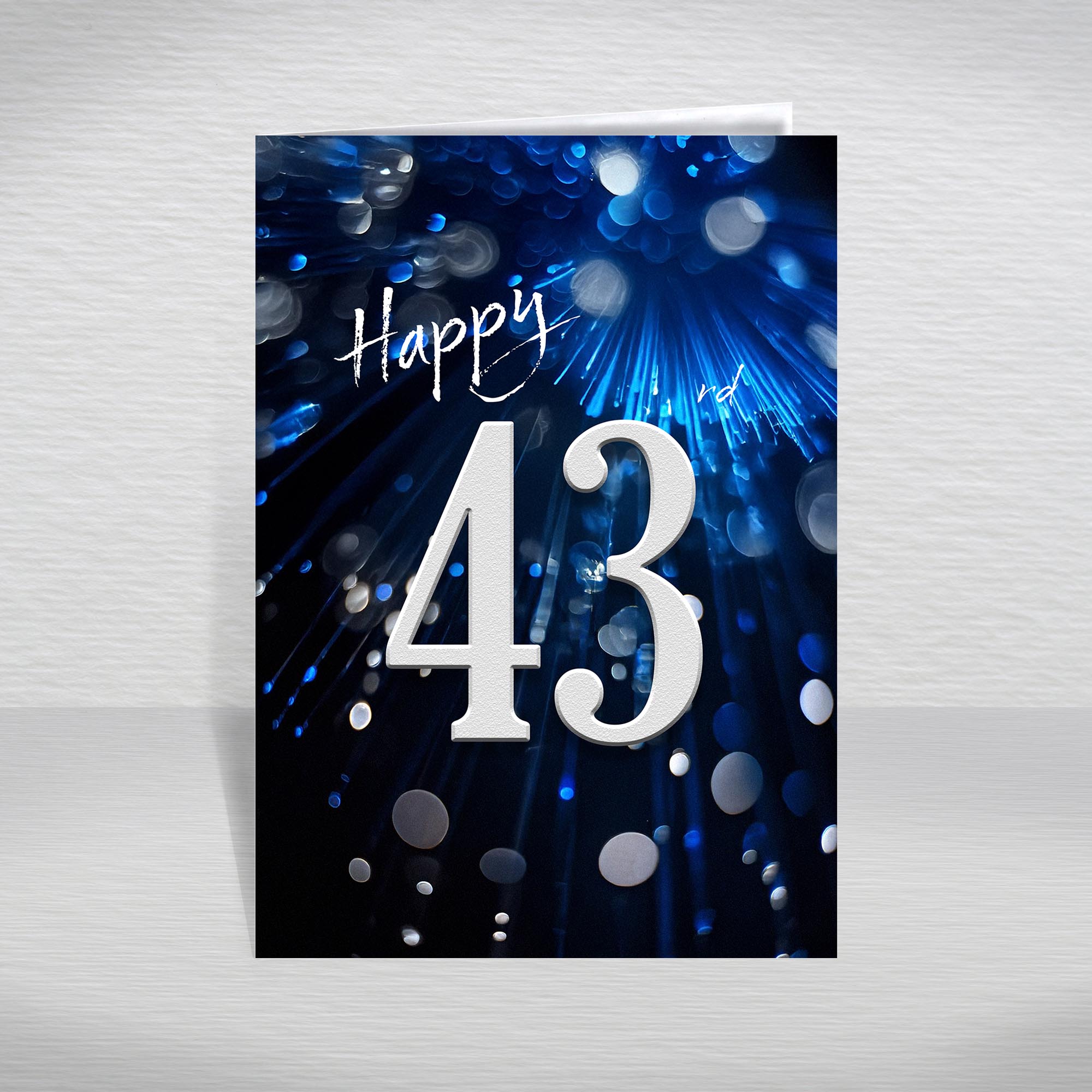 Happy Birthday Card for Men Ages 16-105 – Blue Silver A5 Male Adult Greeting - Picture 83 of 271
