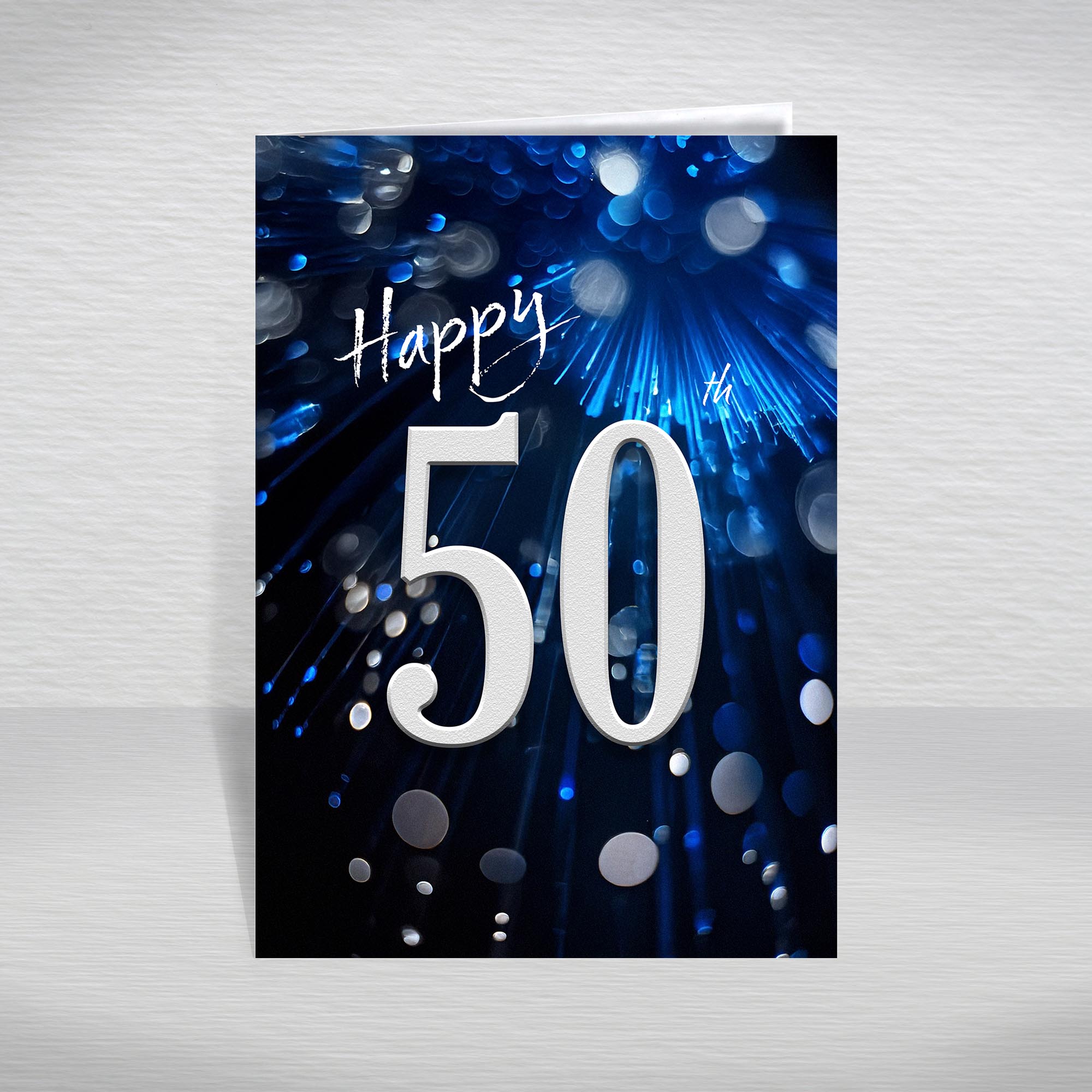 Happy Birthday Card for Men Ages 16-105 – Blue Silver A5 Male Adult Greeting - Picture 104 of 271