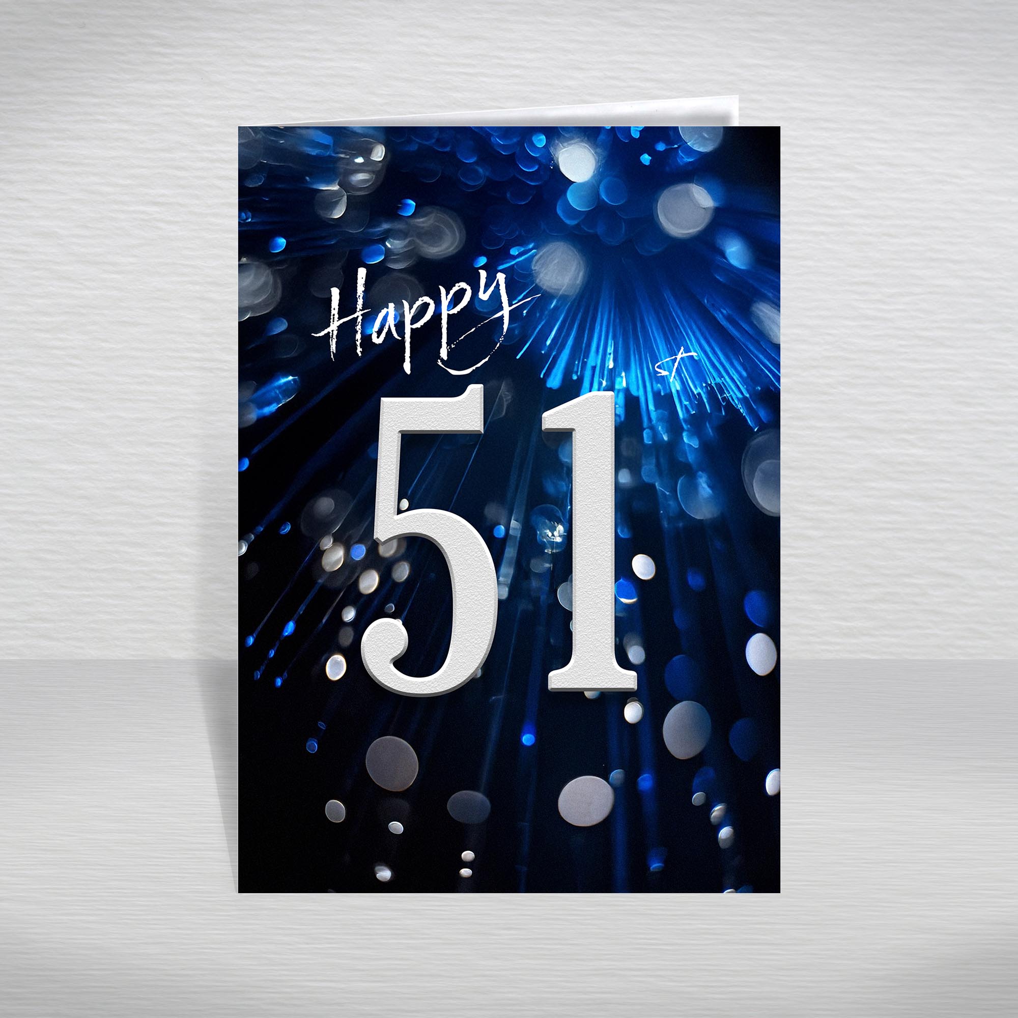 Happy Birthday Card for Men Ages 16-105 – Blue Silver A5 Male Adult Greeting - Picture 107 of 271