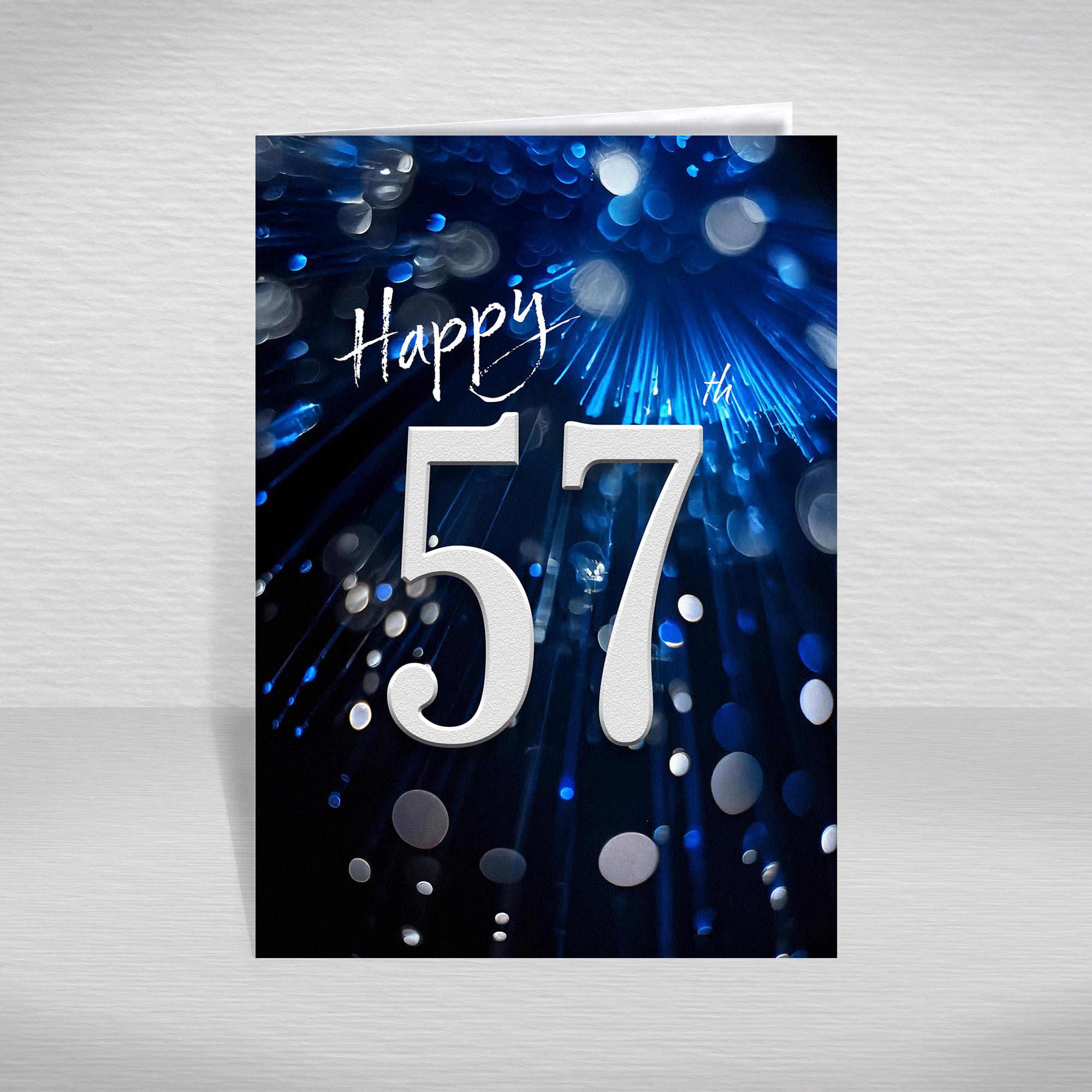 Happy Birthday Card for Men Ages 16-105 – Blue Silver A5 Male Adult Greeting - Picture 125 of 271