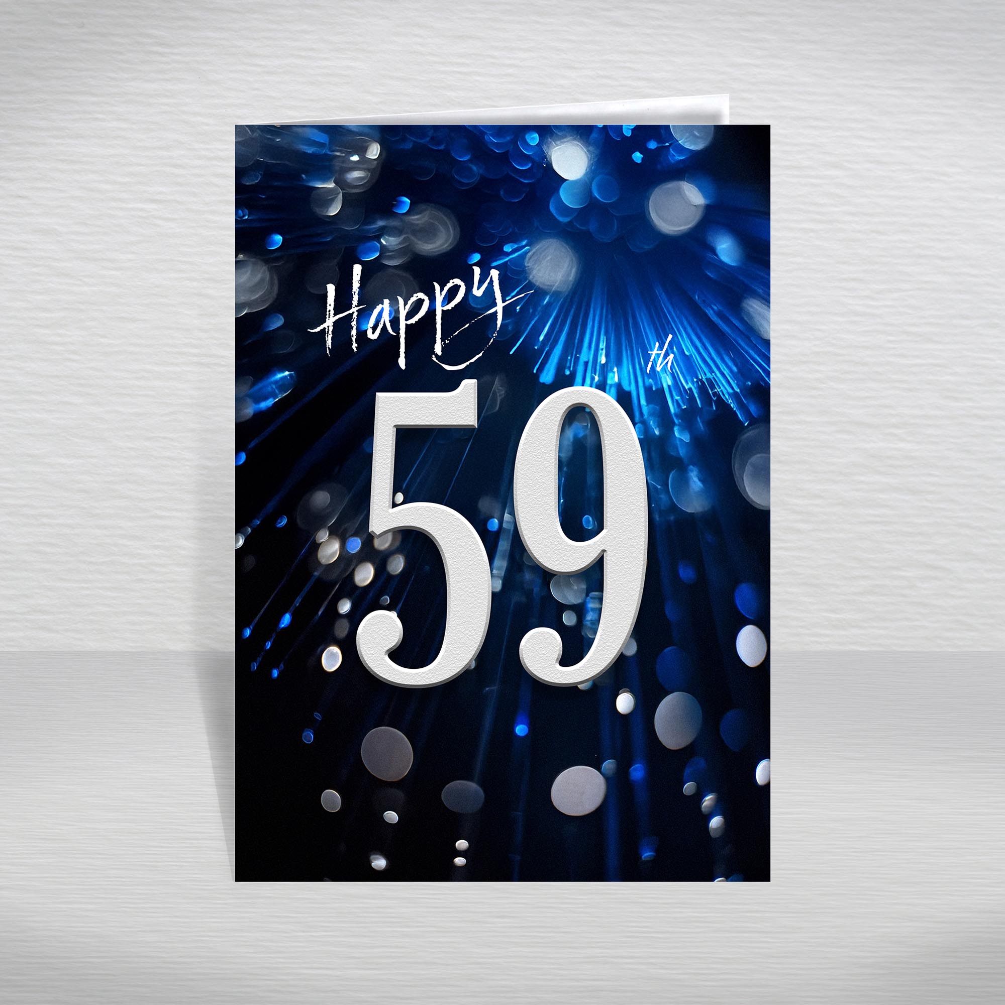 Happy Birthday Card for Men Ages 16-105 – Blue Silver A5 Male Adult Greeting - Picture 131 of 271