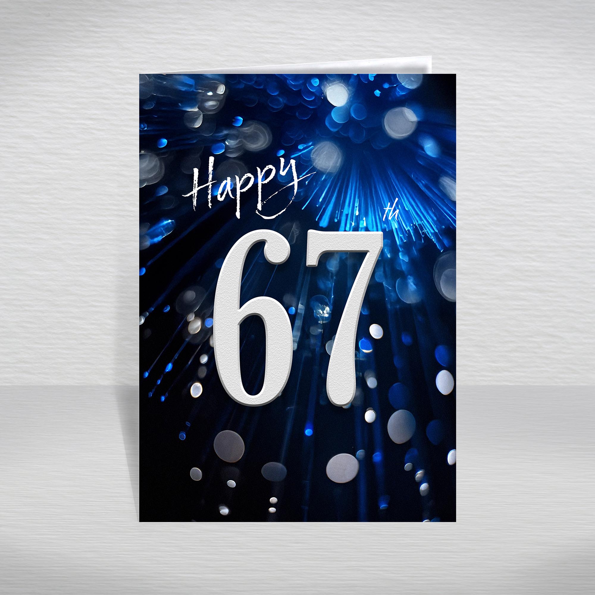 Happy Birthday Card for Men Ages 16-105 – Blue Silver A5 Male Adult Greeting - Picture 155 of 271