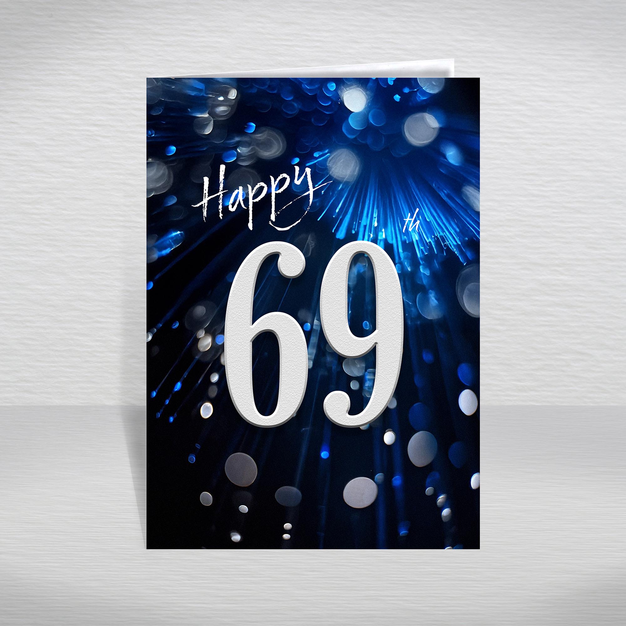 Happy Birthday Card for Men Ages 16-105 – Blue Silver A5 Male Adult Greeting - Picture 161 of 271