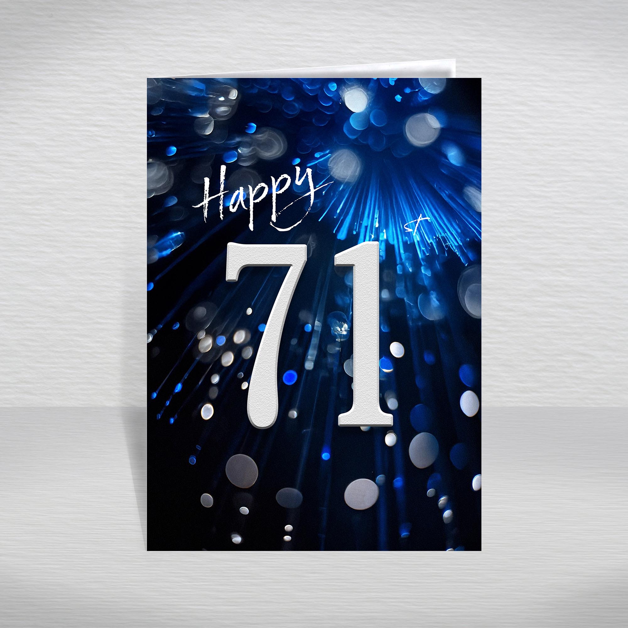 Happy Birthday Card for Men Ages 16-105 – Blue Silver A5 Male Adult Greeting - Picture 167 of 271