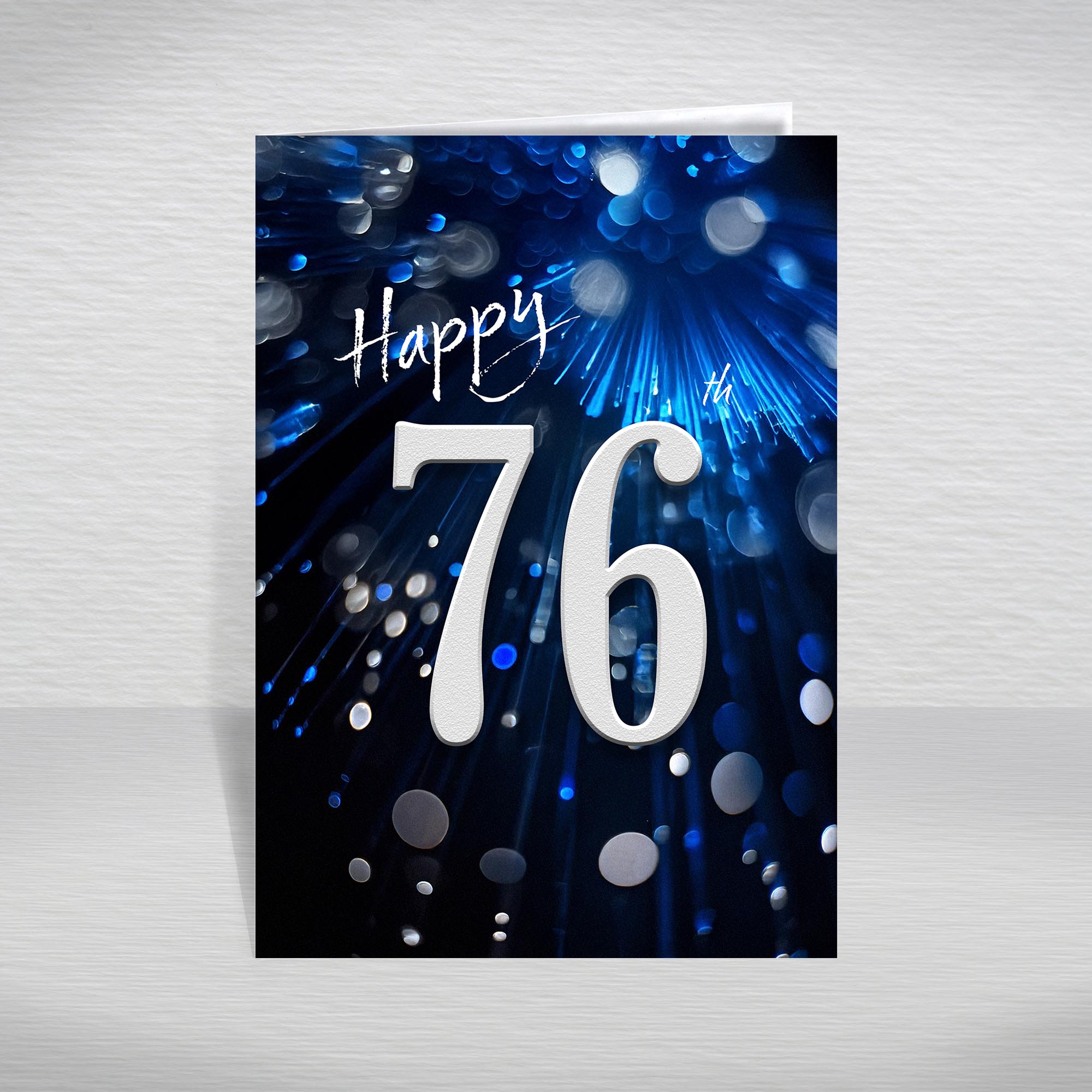 Happy Birthday Card for Men Ages 16-105 – Blue Silver A5 Male Adult Greeting - Picture 182 of 271