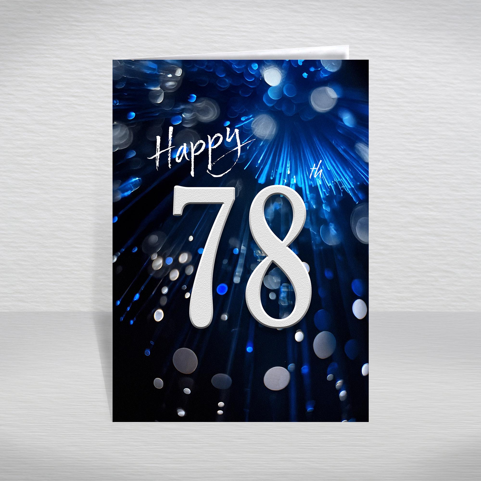 Happy Birthday Card for Men Ages 16-105 – Blue Silver A5 Male Adult Greeting - Picture 188 of 271