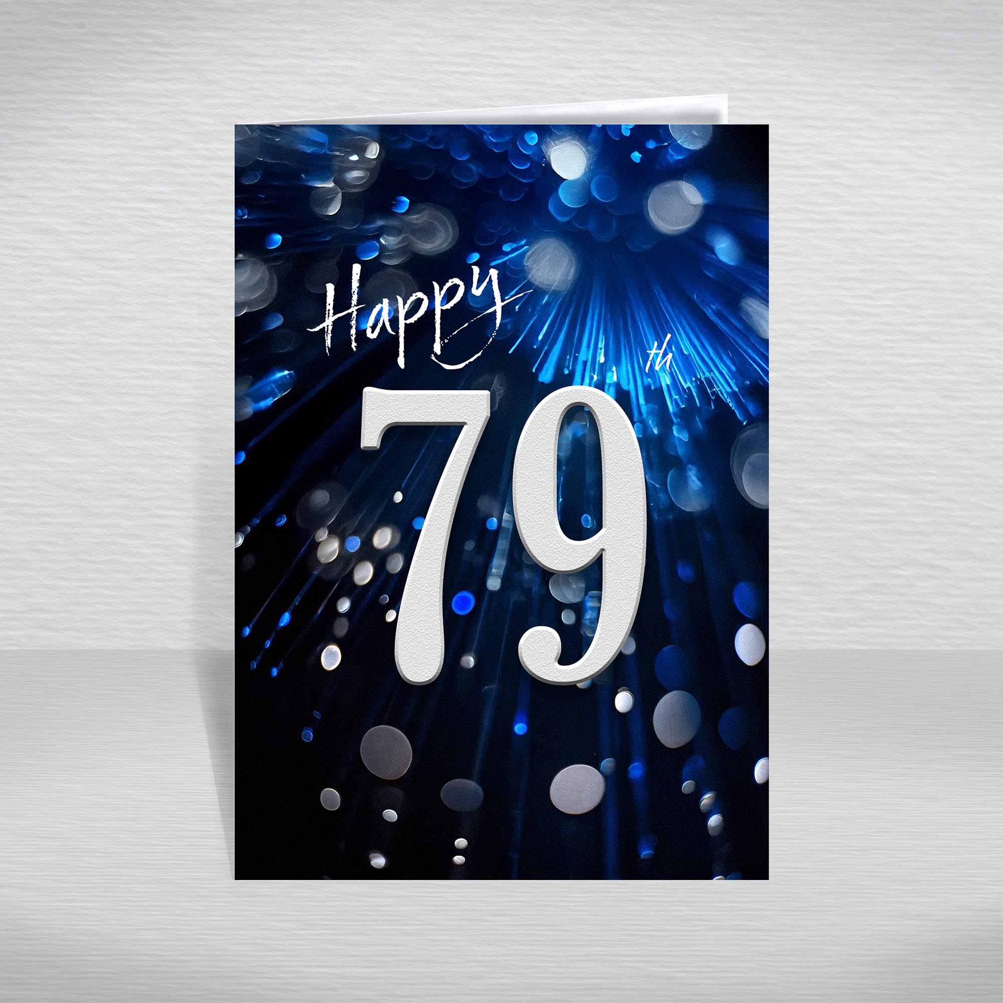 Happy Birthday Card for Men Ages 16-105 – Blue Silver A5 Male Adult Greeting - Picture 191 of 271