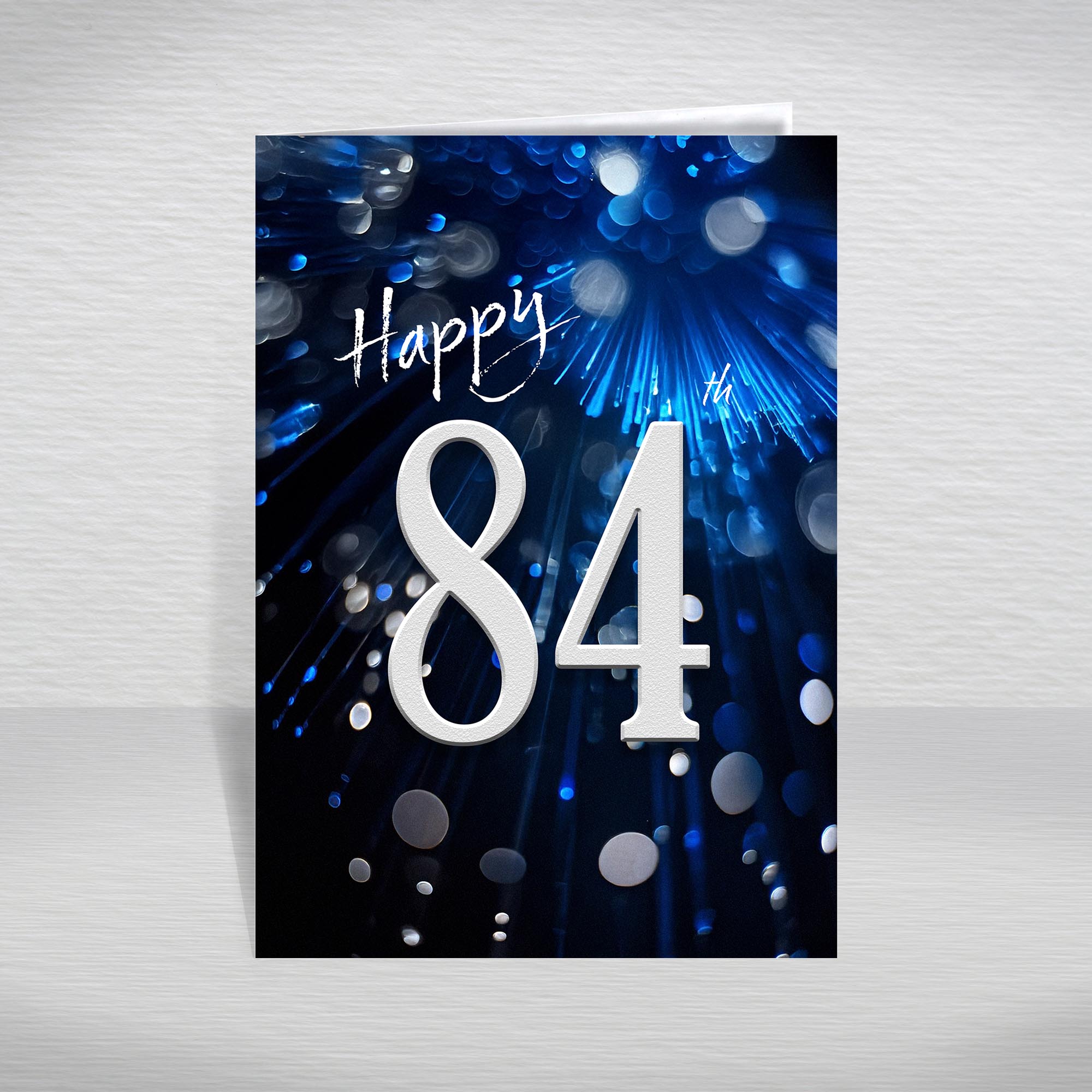 Happy Birthday Card for Men Ages 16-105 – Blue Silver A5 Male Adult Greeting - Picture 206 of 271