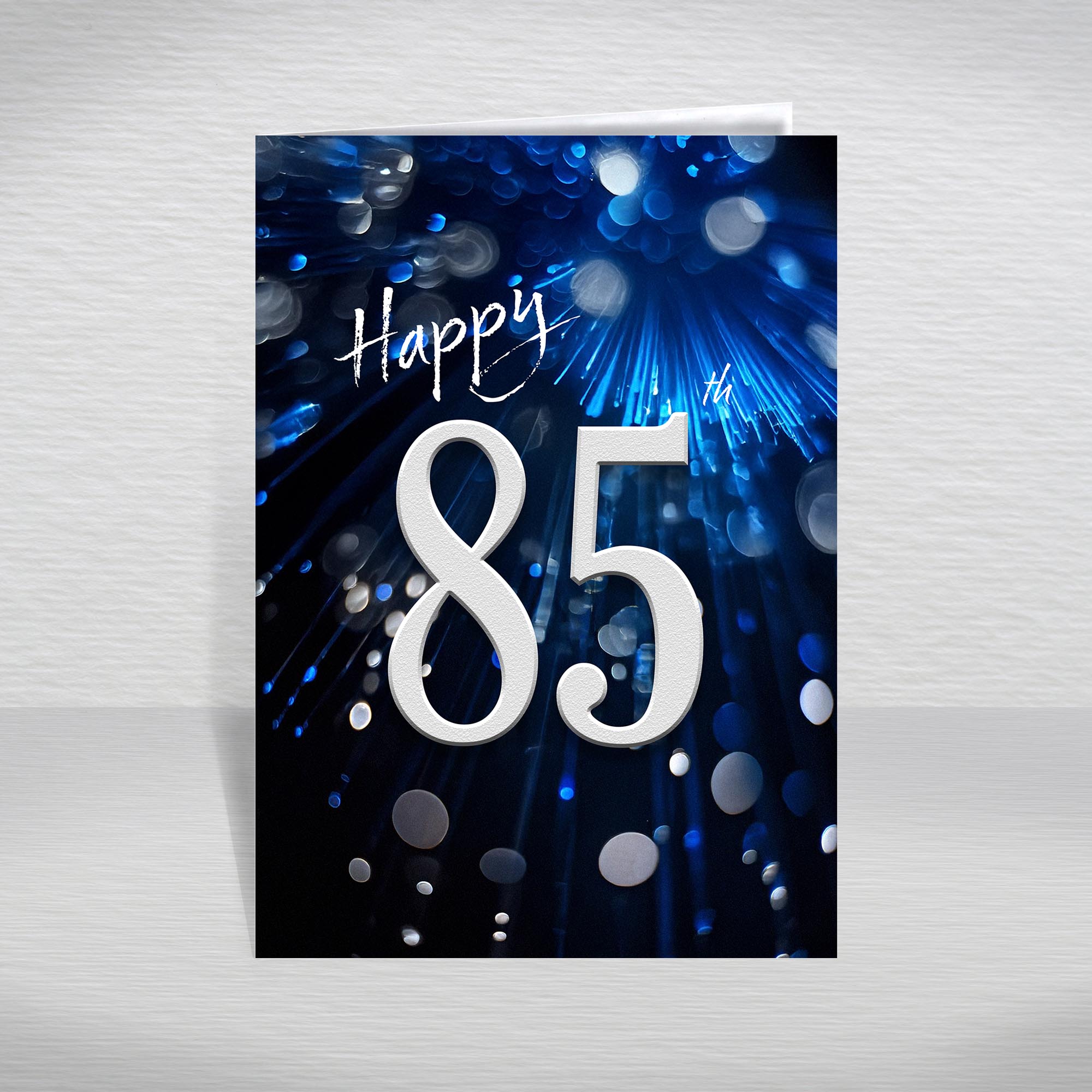 Happy Birthday Card for Men Ages 16-105 – Blue Silver A5 Male Adult Greeting - Picture 209 of 271