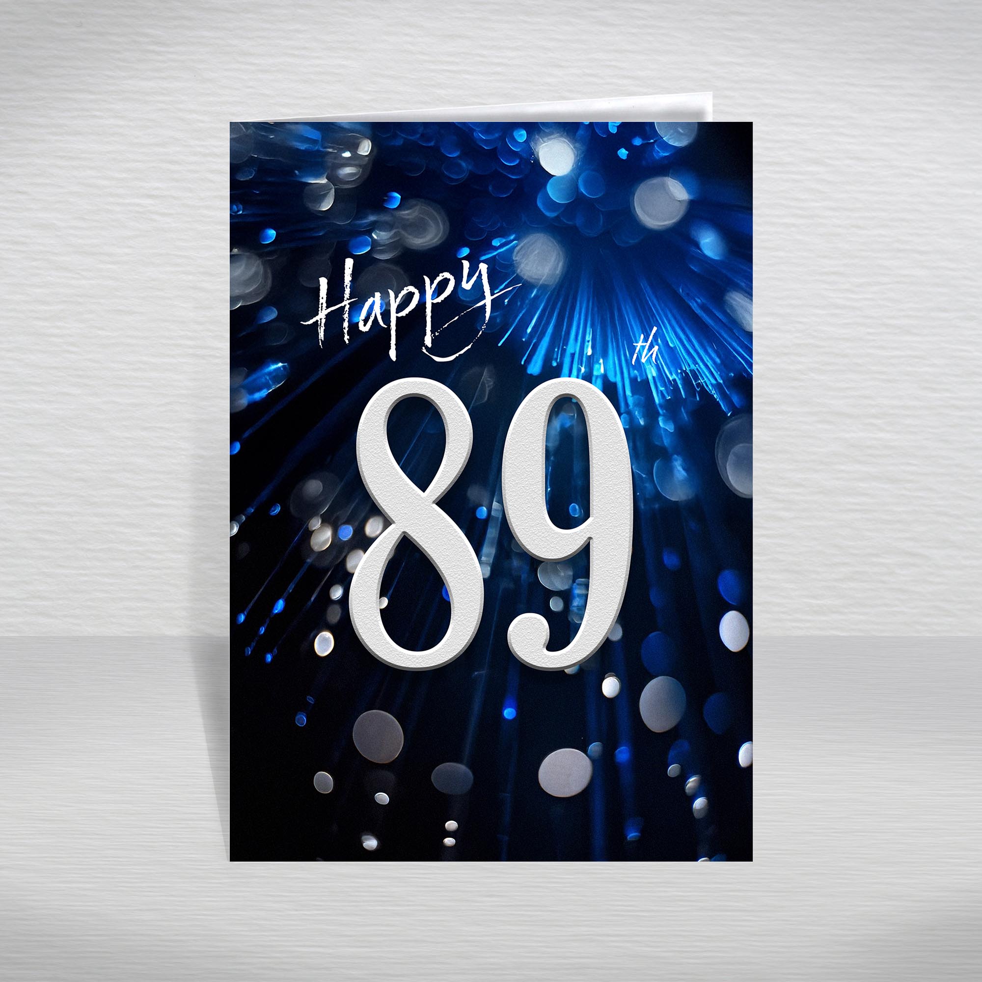 Happy Birthday Card for Men Ages 16-105 – Blue Silver A5 Male Adult Greeting - Picture 221 of 271
