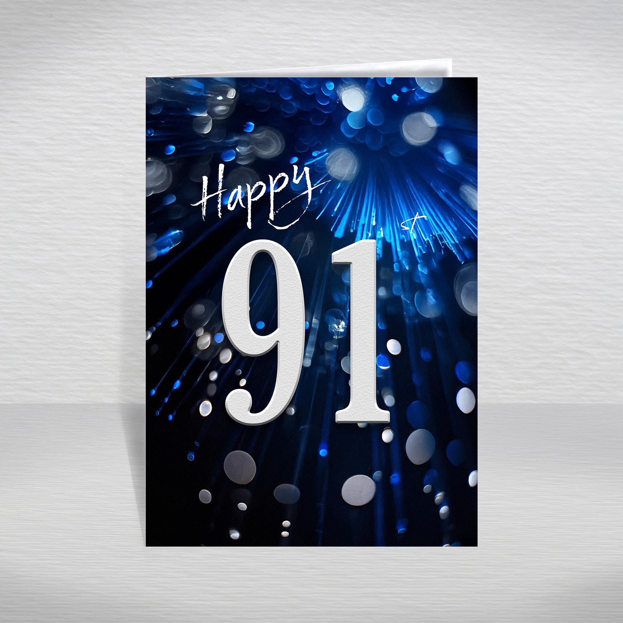 Happy Birthday Card for Men Ages 16-105 – Blue Silver A5 Male Adult Greeting - Picture 227 of 271