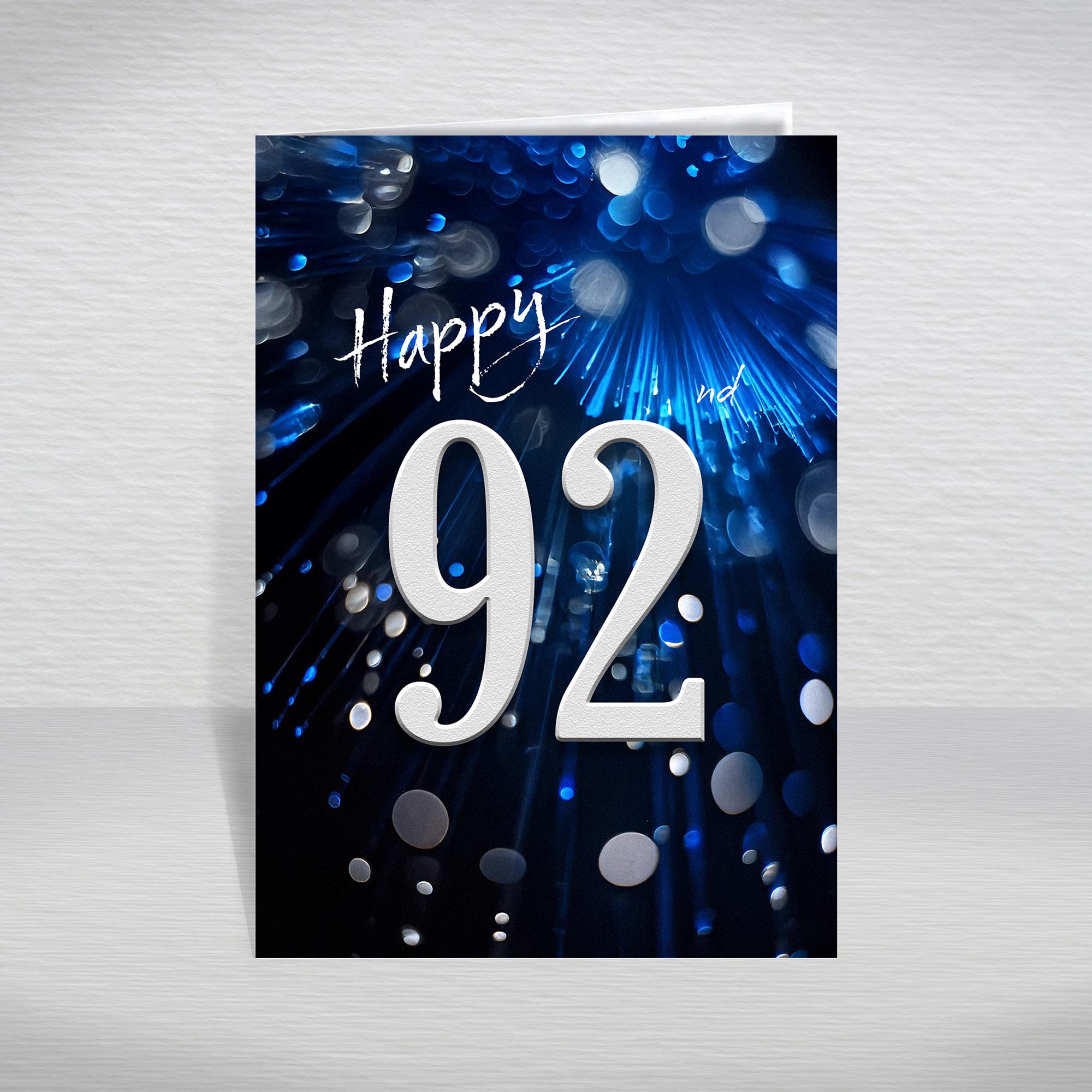 Happy Birthday Card for Men Ages 16-105 – Blue Silver A5 Male Adult Greeting - Picture 230 of 271