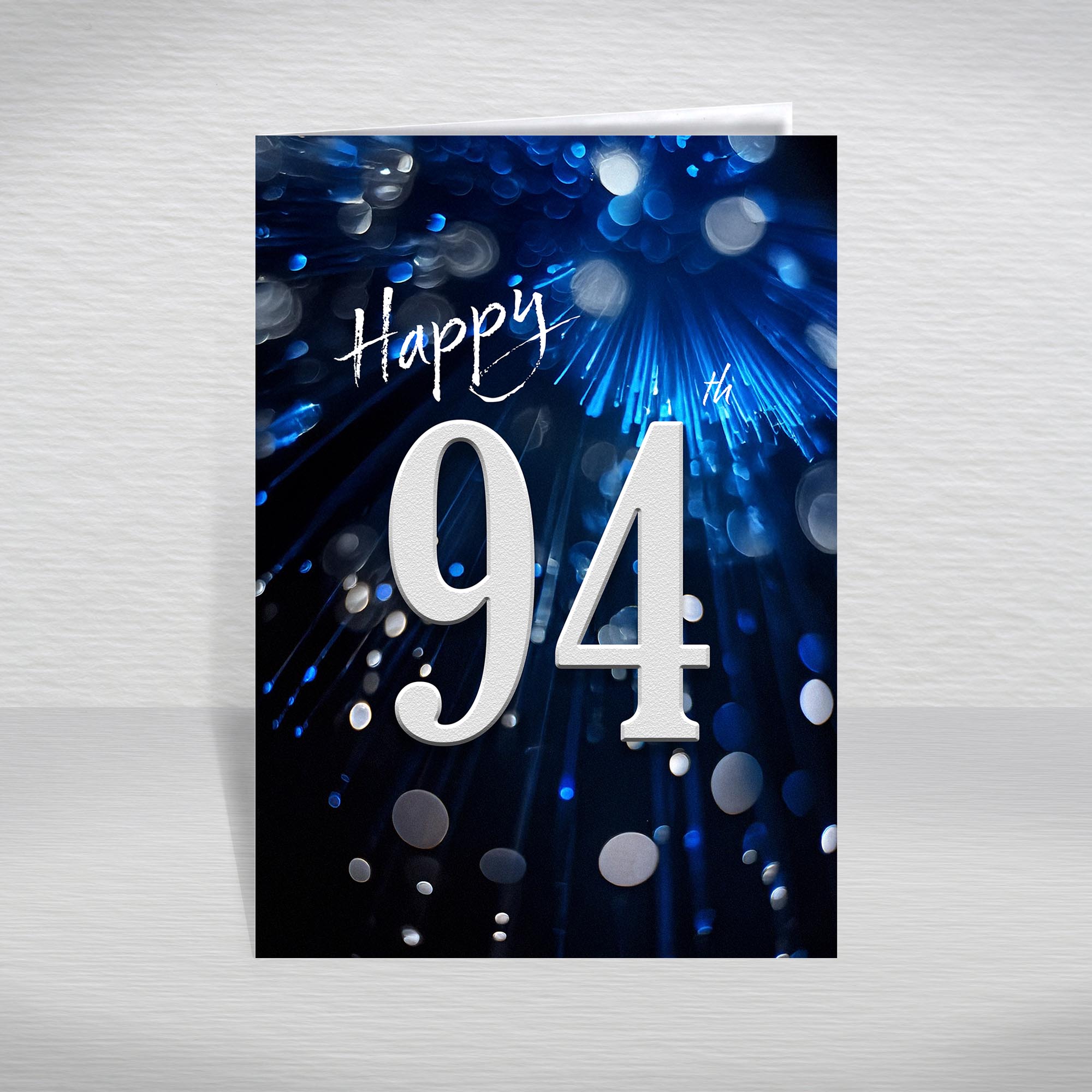 Happy Birthday Card for Men Ages 16-105 – Blue Silver A5 Male Adult Greeting - Picture 236 of 271