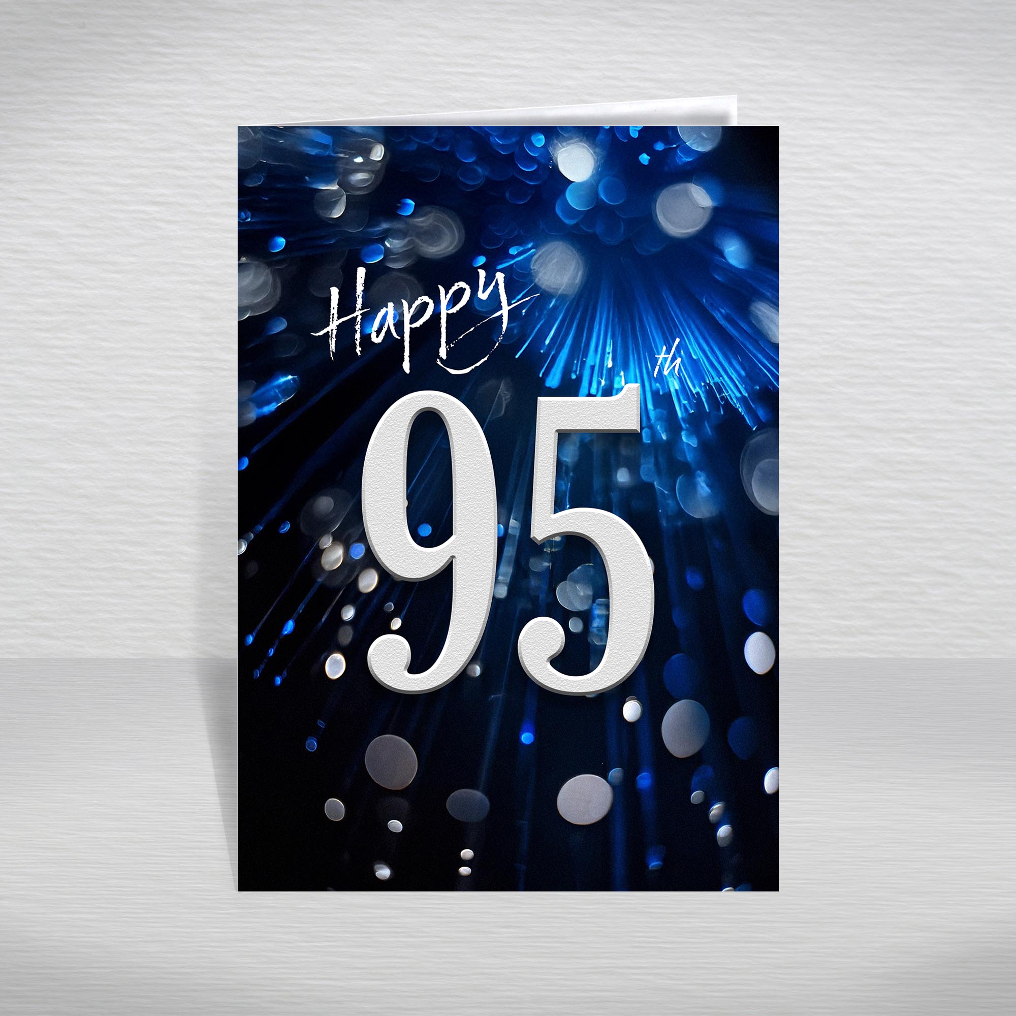 Happy Birthday Card for Men Ages 16-105 – Blue Silver A5 Male Adult Greeting - Picture 239 of 271