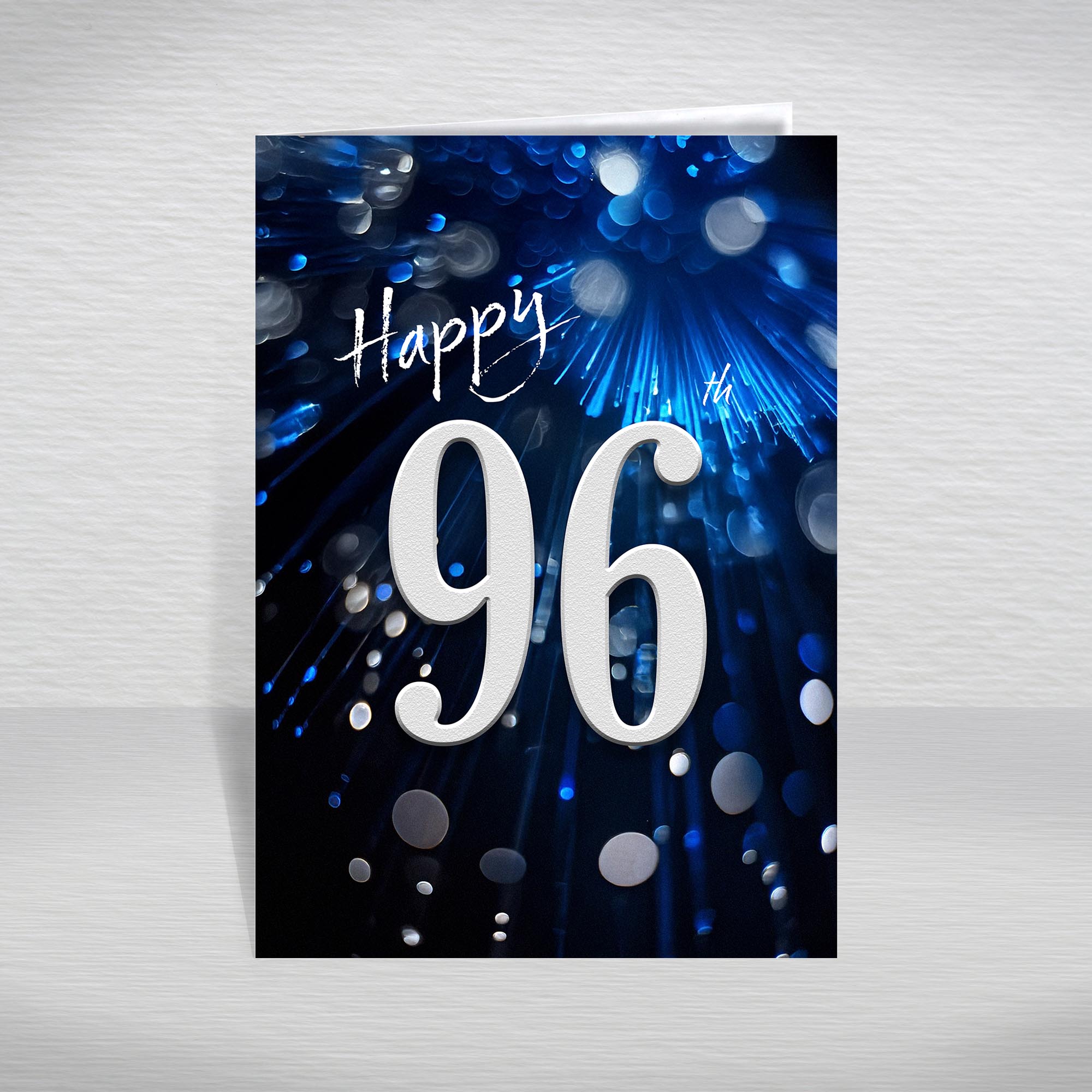 Happy Birthday Card for Men Ages 16-105 – Blue Silver A5 Male Adult Greeting - Picture 242 of 271