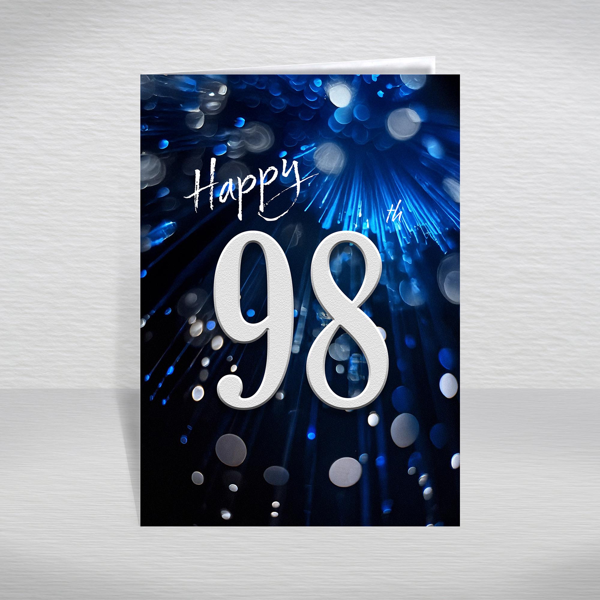 Happy Birthday Card for Men Ages 16-105 – Blue Silver A5 Male Adult Greeting - Picture 248 of 271