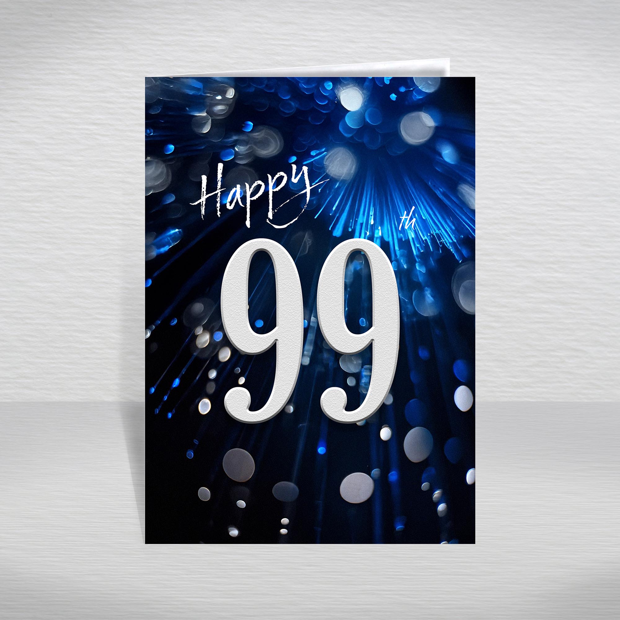 Happy Birthday Card for Men Ages 16-105 – Blue Silver A5 Male Adult Greeting - Picture 251 of 271