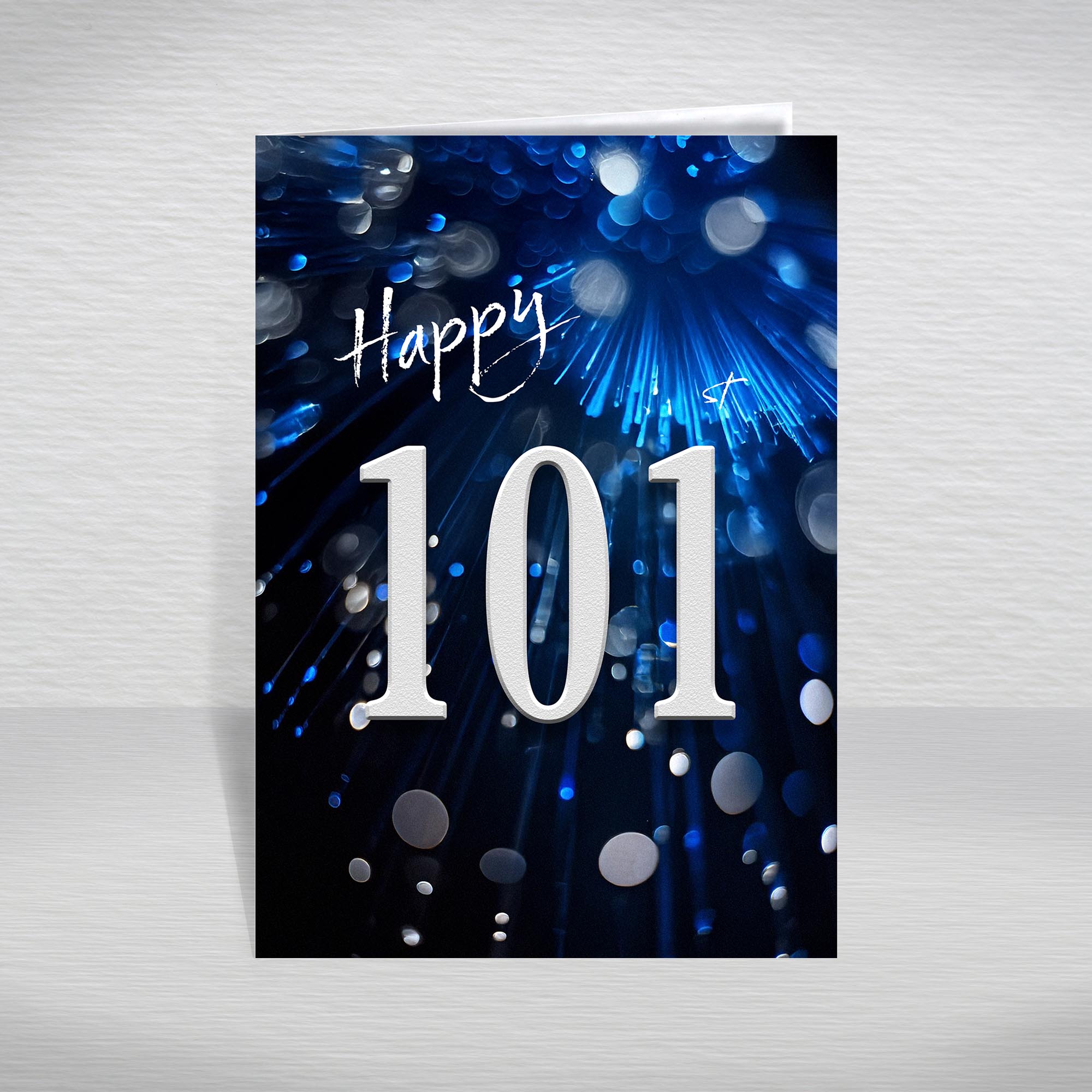 Happy Birthday Card for Men Ages 16-105 – Blue Silver A5 Male Adult Greeting - Picture 257 of 271