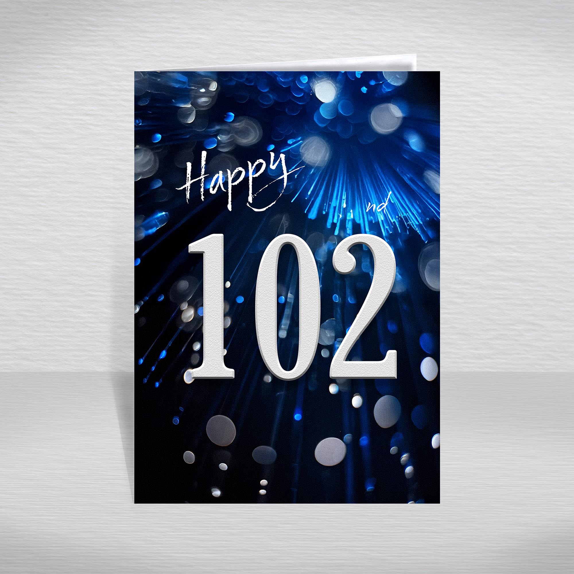 Happy Birthday Card for Men Ages 16-105 – Blue Silver A5 Male Adult Greeting - Picture 260 of 271