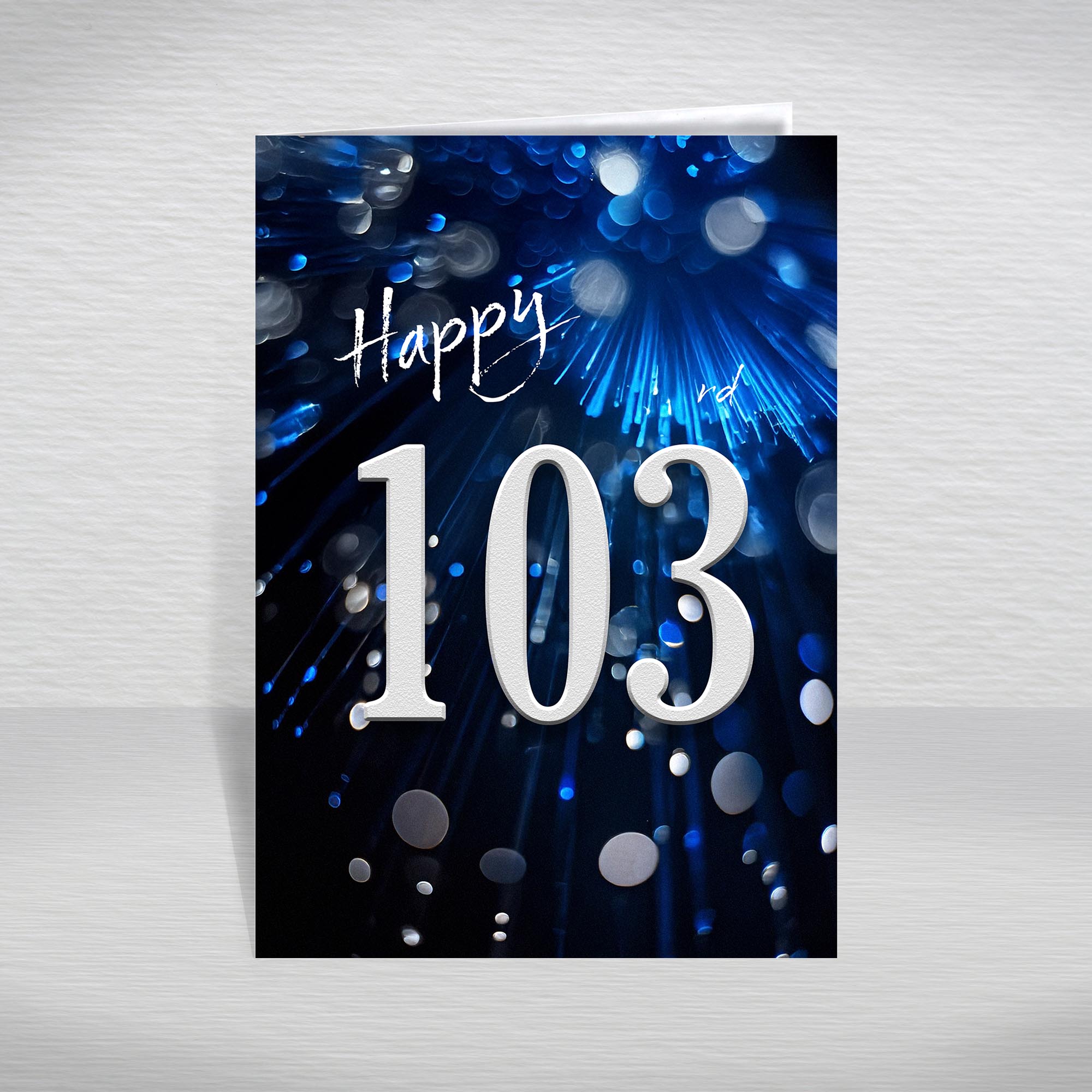 Happy Birthday Card for Men Ages 16-105 – Blue Silver A5 Male Adult Greeting - Picture 263 of 271