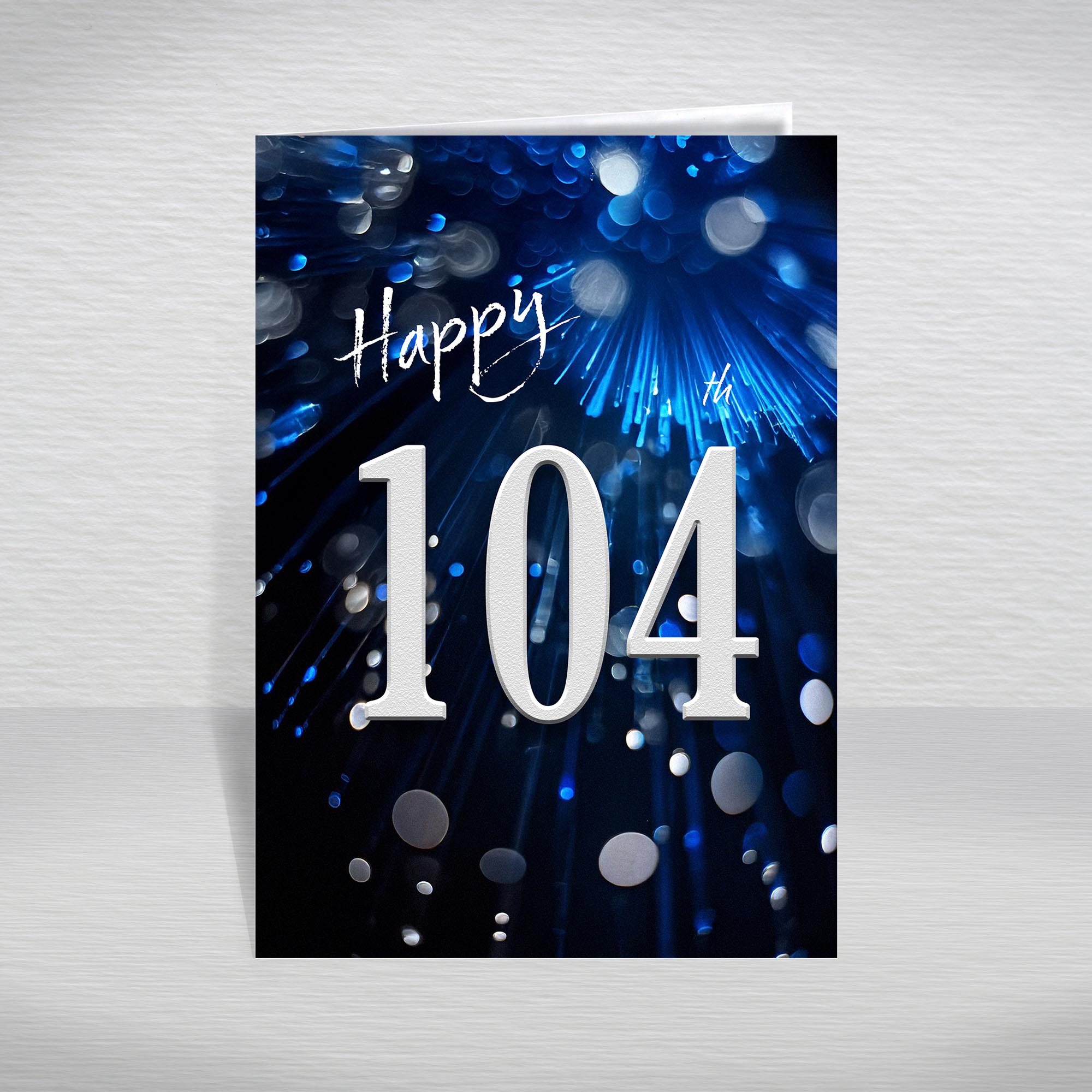 Happy Birthday Card for Men Ages 16-105 – Blue Silver A5 Male Adult Greeting - Picture 266 of 271