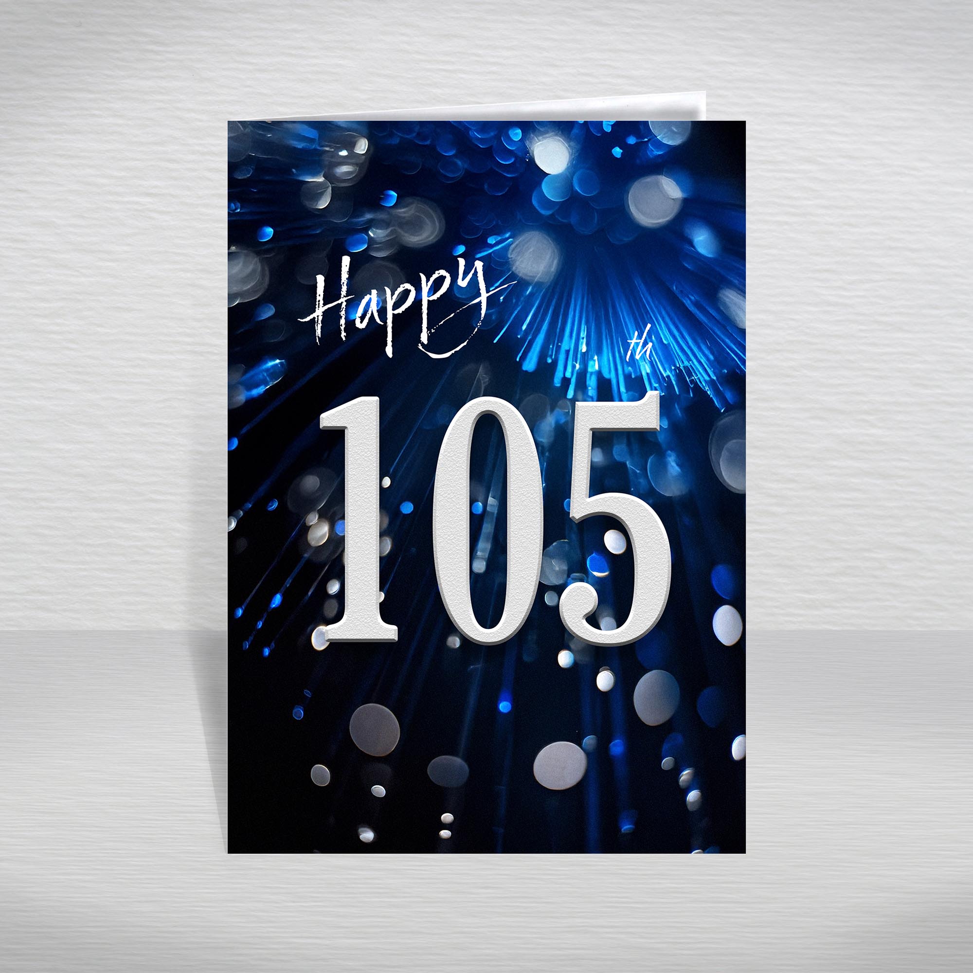 Happy Birthday Card for Men Ages 16-105 – Blue Silver A5 Male Adult Greeting - Picture 269 of 271