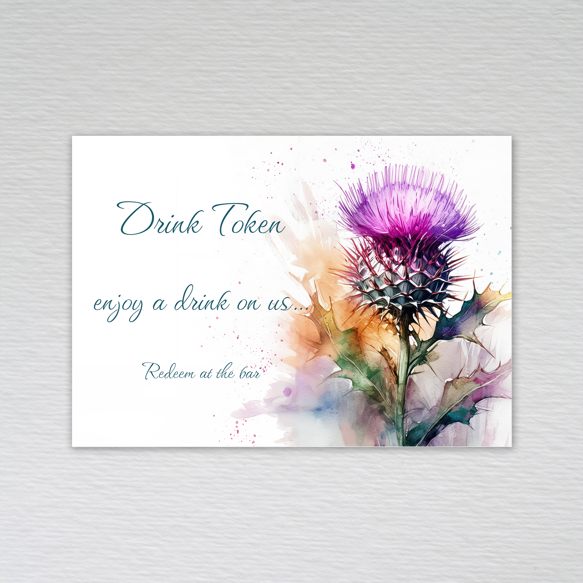 Scottish Wedding Invitations Reception Invites Save Date Evening RSVP Thistle - Picture 17 of 17